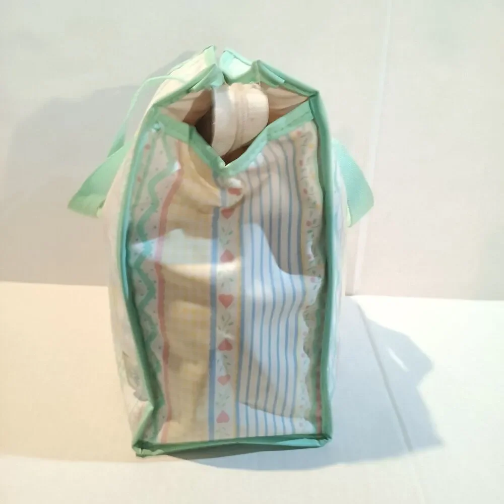Vintage Baby Boom Pastel Toys Vinyl Diaper Bag Tote-90s-Still In Diapers